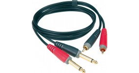 KLOTZ AT-CJ0200 Готовий мультимедійний кабель 2х6,3-2хRCA, 2м
