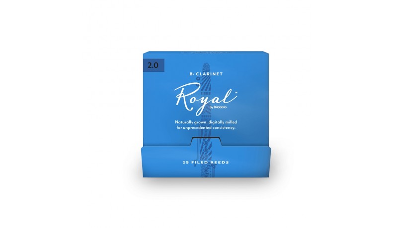 D'ADDARIO RCB0120 Тростина для кларнета Royal Bb 2.0 D'ADDARIO RCB0120 Тростина для кларнета Royal Bb 2.0
