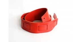 TROPAEIS LEATHER Double Rock (red) Ремінь для гітари