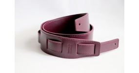 TROPAEIS LEATHER Double Rock (grape) Ремінь для гітари