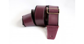TROPAEIS LEATHER Glam Rock (grape) Ремінь для гітари