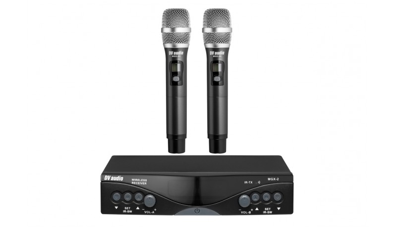 DV AUDIO MGX-24H Dual Радіосистема UHF 512-537MHz, два ручних мікрофони