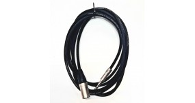 SH Cable SS 3,6 BK Готовий мікрофонний кабель XLR тато-6,3 стерео, 3,6м.
