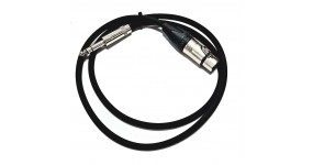 SH Cable SS 1.0 BK Готовий мікрофонний кабель XLR мама-6.3, 1.0м.