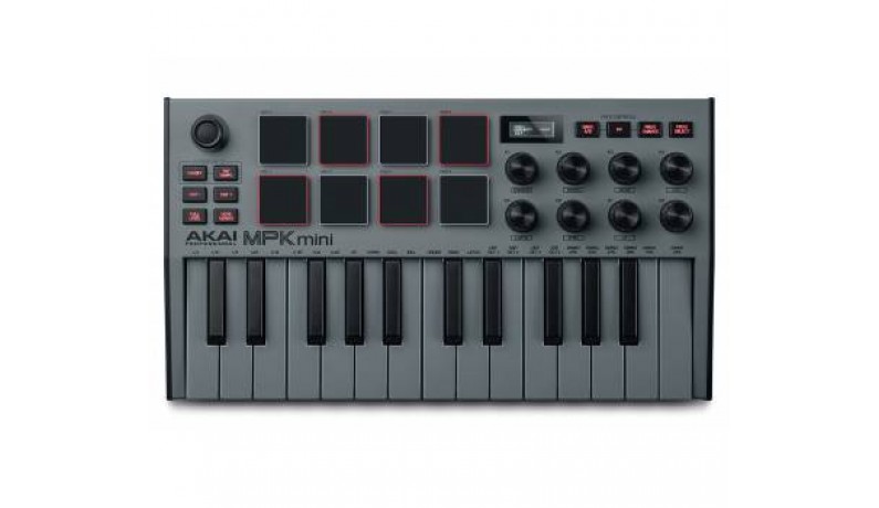 AKAI MPK MINI MK3 Grey MIDI клавіатура USB, 25 клавіш AKAI MPK MINI MK3 Grey MIDI клавіатура USB, 25 клавіш