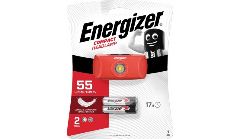 ENERGIZER HDCV22 Headlamp Compact Світлодіодний ліхтар на голову 2хAAA ENERGIZER HDCV22 Headlamp Compact Світлодіодний ліхтар на голову 2хAAA