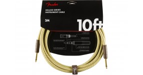 FENDER CABLE DELUXE SERIES 10' TWEED Готовий інструментальний кабель 6.3-6.3, 3м.