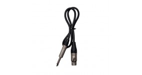 SH Cable PR 0.6 BK Готовий мікрофонний кабель XLR мама 6.3 моно, 0.6м.