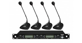 DV AUDIO MGX-44C Конференційна радіосистема UHF 633-785MHz чотири конференційних мікрофони