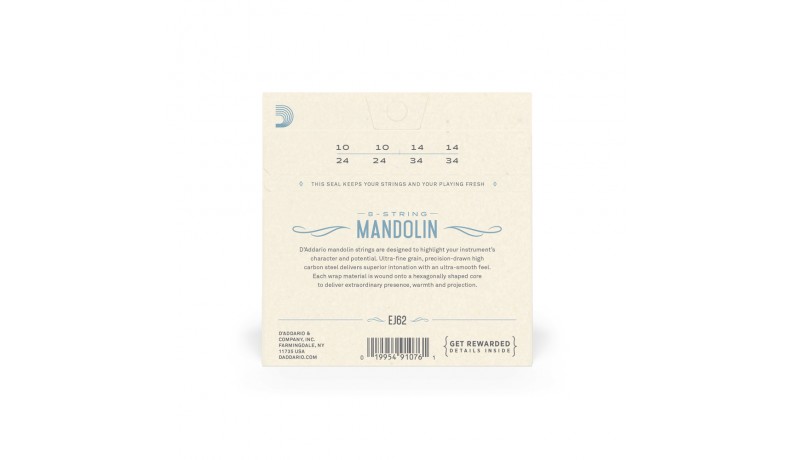 D'ADDARIO EJ62 Струни для мандоліни D'ADDARIO EJ62 Струни для мандоліни