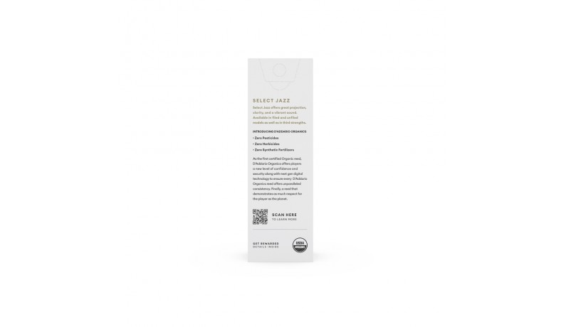D'ADDARIO Organic Select Jazz 2 Hard Тростина для тенор саксофона D'ADDARIO Organic Select Jazz 2 Hard Тростина для тенор саксофона