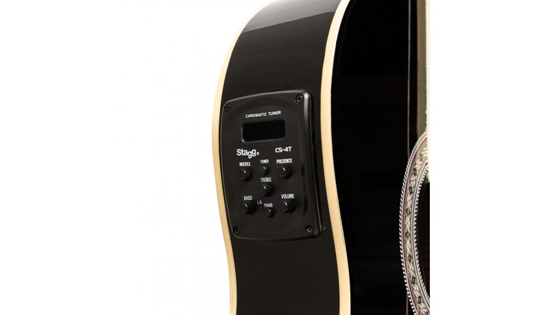 STAGG SCL60 TCE-BLK Класична гітара із звукознімачем STAGG SCL60 TCE-BLK Класична гітара із звукознімачем