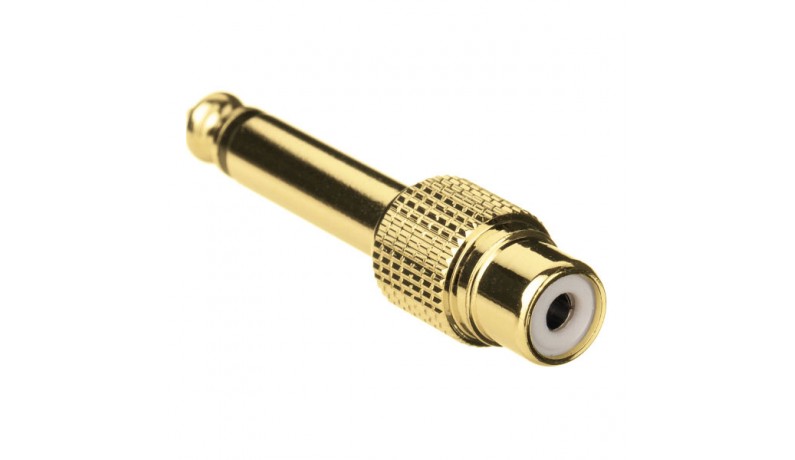 SOUNDKING CC302 Gold Перехідник RCA мама-6,3 тато SOUNDKING CC302 Gold Перехідник RCA мама-6,3 тато