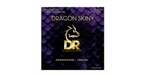 DR Dragon Skin+ DA8-11 Coated 80/20 Bronze Струни для акустичної гітари .011-.050