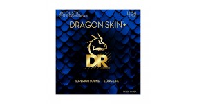 DR Dragon Skin+ DA8-12 Coated 80/20 Bronze Струни для акустичної гітари .012-.054