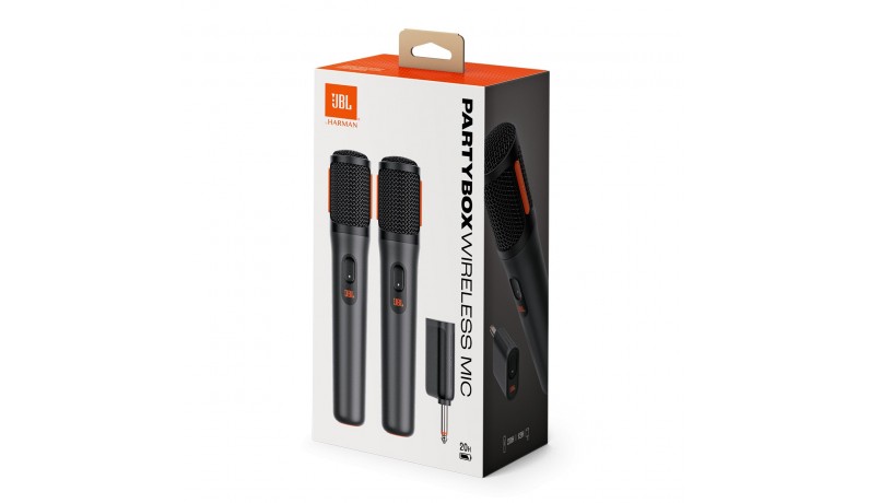 JBL WIRELESSMIC Радіосистема 2404–2478 МГц, два ручних мікрофони JBL WIRELESSMIC Радіосистема 2404–2478 МГц, два ручних мікрофони