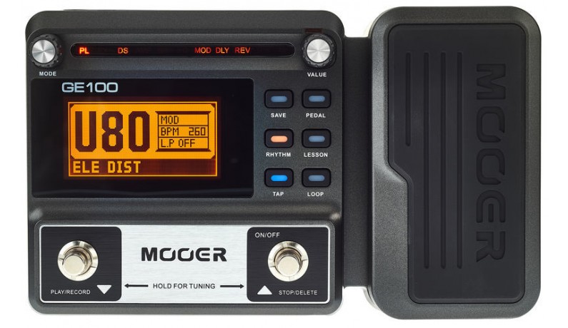 MOOER GE100 Процесор для електрогітари MOOER GE100 Процесор для електрогітари