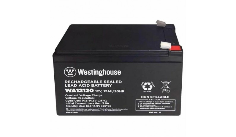 WESTINGHOUSE 12V 12Ah Акумулятор 12V 12A WESTINGHOUSE 12V 12Ah Акумулятор 12V 12A