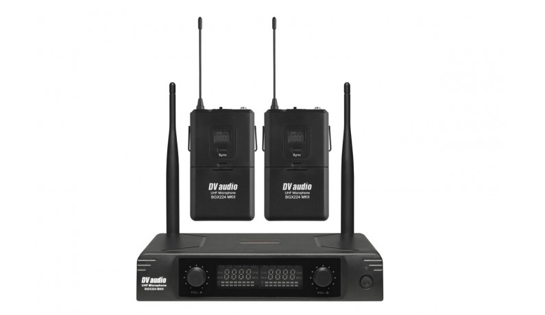 DV AUDIO BGX-224 MKII Head Радіосистема UHF 640-680MHz два наголовних мікрофони DV AUDIO BGX-224 MKII Head Радіосистема UHF 640-680MHz два наголовних мікрофони