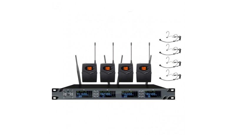 MARKUS МС 9000 Headset Радіосистема UHF 500-960MHz, чотири наголовних мікрофони MARKUS МС 9000 Headset Радіосистема UHF 500-960MHz, чотири наголовних мікрофони