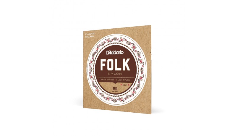 D'ADDARIO EJ34 Black Treble Струни для класичної гітари D'ADDARIO EJ34 Black Treble Струни для класичної гітари