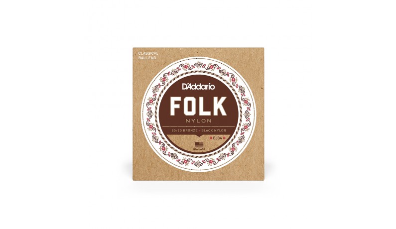 D'ADDARIO EJ34 Black Treble Струни для класичної гітари D'ADDARIO EJ34 Black Treble Струни для класичної гітари