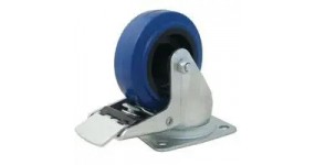 PENN ELCOM W0985/80z Blue Swivel Castor Колесо поворотне з фіксатором, діаметр 80мм
