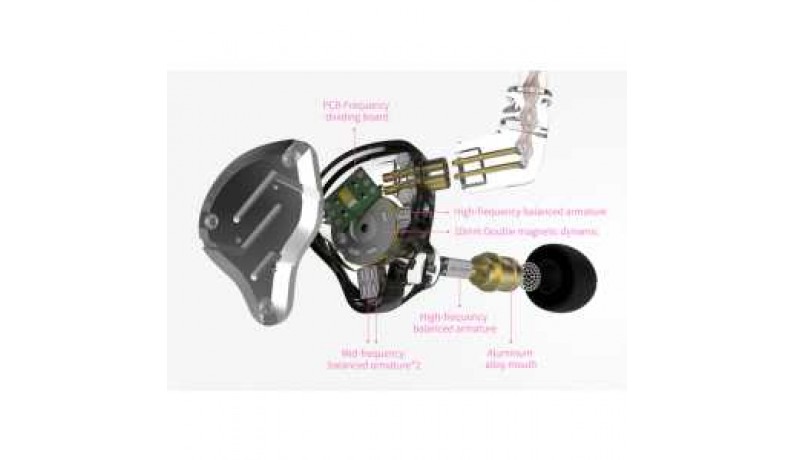 KZ Audio ZS10 PRO BLACK NO MIC Вушні монітори KZ Audio ZS10 PRO BLACK NO MIC Вушні монітори