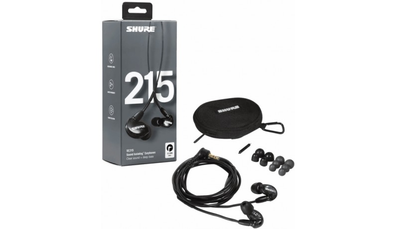 SHURE SE215-K-EFS Вушні монітори SHURE SE215-K-EFS Вушні монітори