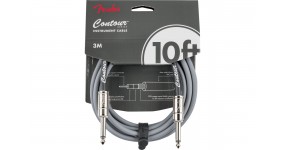 FENDER CABLE CONTOUR SERIES 10' INCA SILVER Готовий інструментальний кабель 6.3-6.3, 3м