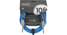 FENDER CABLE CONTOUR SERIES 10' LAKE PLACID BLUE Готовий нструментальний кабель 6,3-6,3, 3м