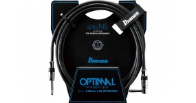 IBANEZ NS10L INSTRUMENT CABLE ANGLED 3M Готовий інструментальний кабель 6.3 прямий-6.3 кутовий 3м