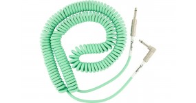 FENDER CABLE ORIGINAL SERIES 30' COIL SURF GREEN Готовий інструментальний кабель 6.3 прямий-6.3 кутовий 3м.