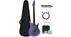ENYA INSPIRE Royal Purple Карбонова смарт електрогітара + педаль footswitch