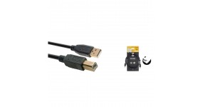STAGG NCC1,5UAUB Готовий кабель USB-A - USB-B, 1.5м