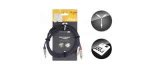 STAGG NYC1.5/MPS2CMR Готовий мультимедійний кабель 3.5-2хRCA, 1.5м