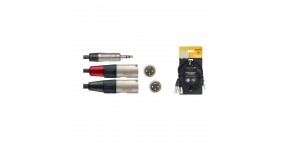 STAGG NYC3/MPS2XMR Готовий мультимедійний кабель 3.5-2хXLR тато, 3м.