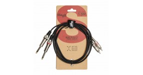 STAGG STC1,5PCM Готовий мультимедійний кабель 2х6.3-2хRCA, 1.5м