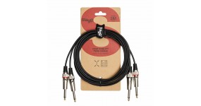 STAGG STC3P Готовий інструментальний кабель 2х6.3-2х6.3, 3м.