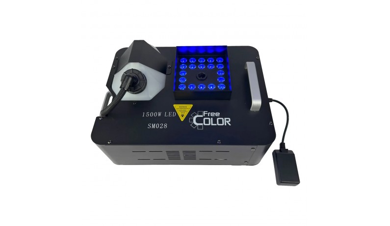 FREE COLOR SM028 1500W LED Вертикальний генератор диму з LED підсвіткою FREE COLOR SM028 1500W LED Вертикальний генератор диму з LED підсвіткою