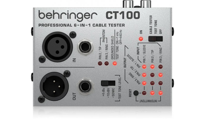 BEHRINGER CT100 Кабельний тестер BEHRINGER CT100 Кабельний тестер
