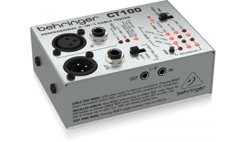 BEHRINGER CT100 Кабельний тестер BEHRINGER CT100 Кабельний тестер