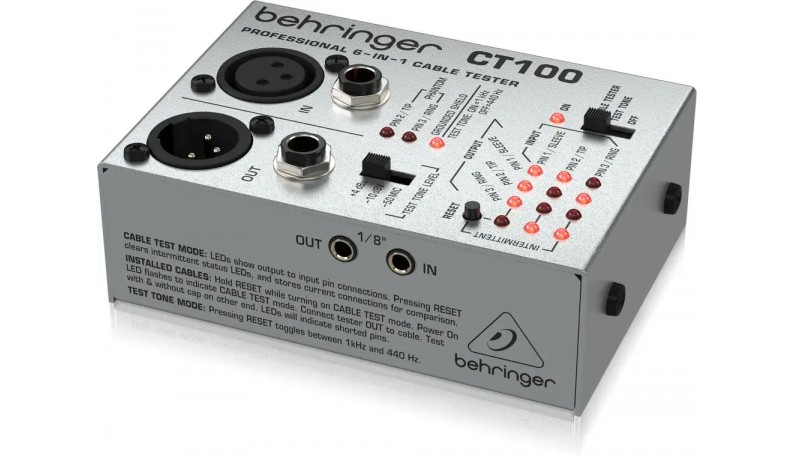 BEHRINGER CT100 Кабельний тестер BEHRINGER CT100 Кабельний тестер