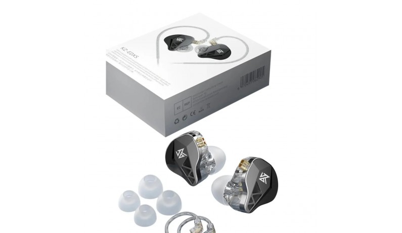 KZ Audio EDXS BLACK NO MIC Внутрішньоканальні навушники KZ Audio EDXS BLACK NO MIC Внутрішньоканальні навушники