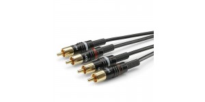 SOMMER CABLE HBP-C2-0300 Готовий мультимедійний кабель 2хRCA-2хRCA, 3м.