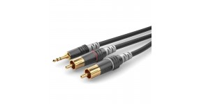 SOMMER CABLE HBA-3SC2-0300 Готовий мультимедійний кабель 3.5-2хRCA, 3м.