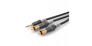 SOMMER CABLE HBA-3SC2-0300 Готовий мультимедійний кабель 3.5-2хRCA, 3м.