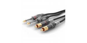 SOMMER CABLE HBA-62C2-0150 Готовий мультимедійний кабель 2х6.3-2хRCA, 1.5м.
