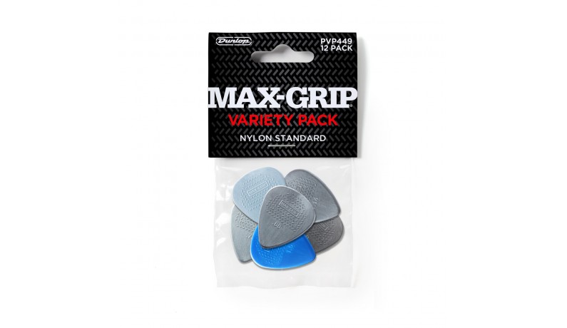 DUNLOP PVP449 Набір медіаторів Max-Grip Nylon Standart Variety Pack DUNLOP PVP449 Набір медіаторів Max-Grip Nylon Standart Variety Pack