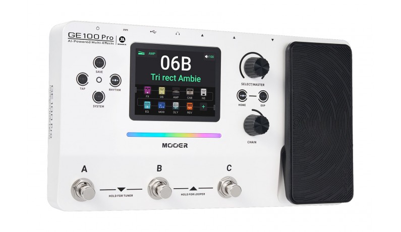 MOOER GE100 Pro Процесор для електрогітари MOOER GE100 Pro Процесор для електрогітари